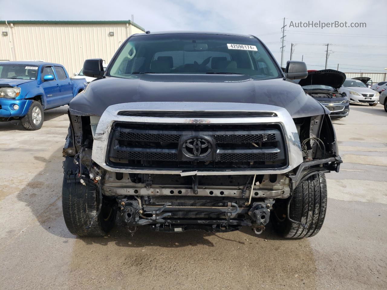 2012 Toyota Tundra Crewmax Sr5 Gray vin: 5TFEY5F16CX125835