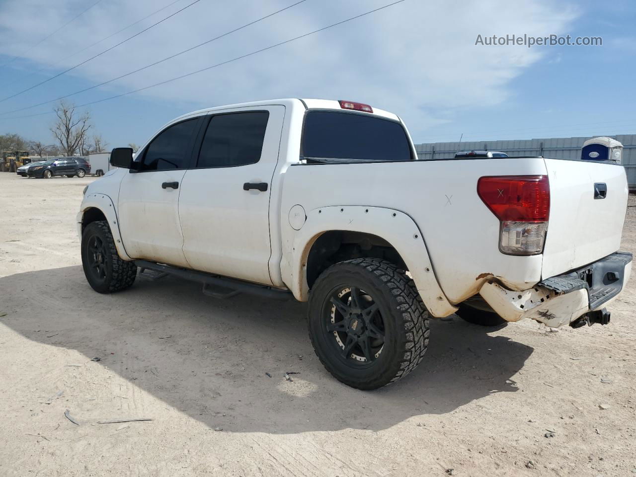 2012 Toyota Tundra Crewmax Sr5 White vin: 5TFEY5F16CX126564