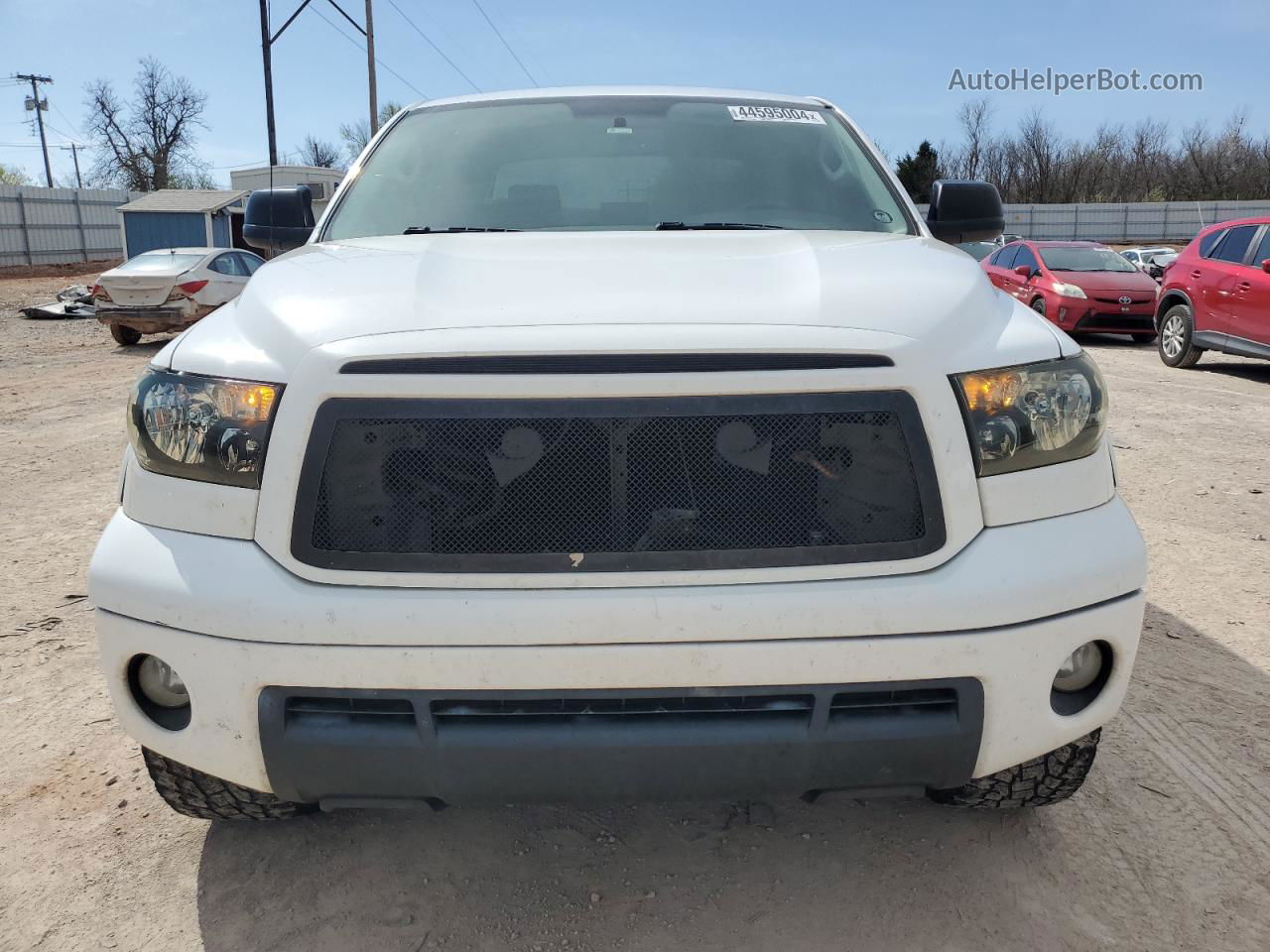 2012 Toyota Tundra Crewmax Sr5 White vin: 5TFEY5F16CX126564