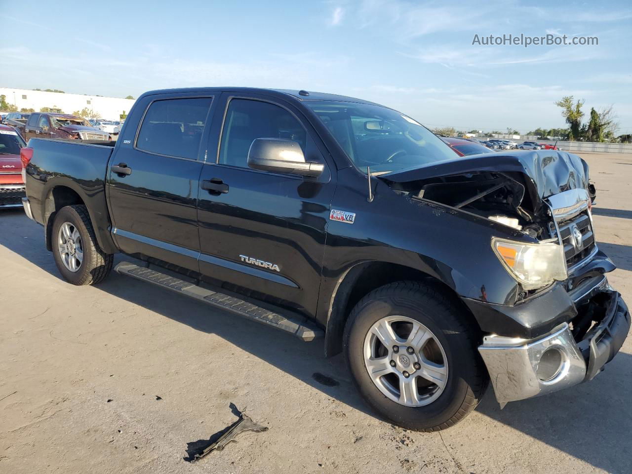 2012 Toyota Tundra Crewmax Sr5 Black vin: 5TFEY5F16CX131375