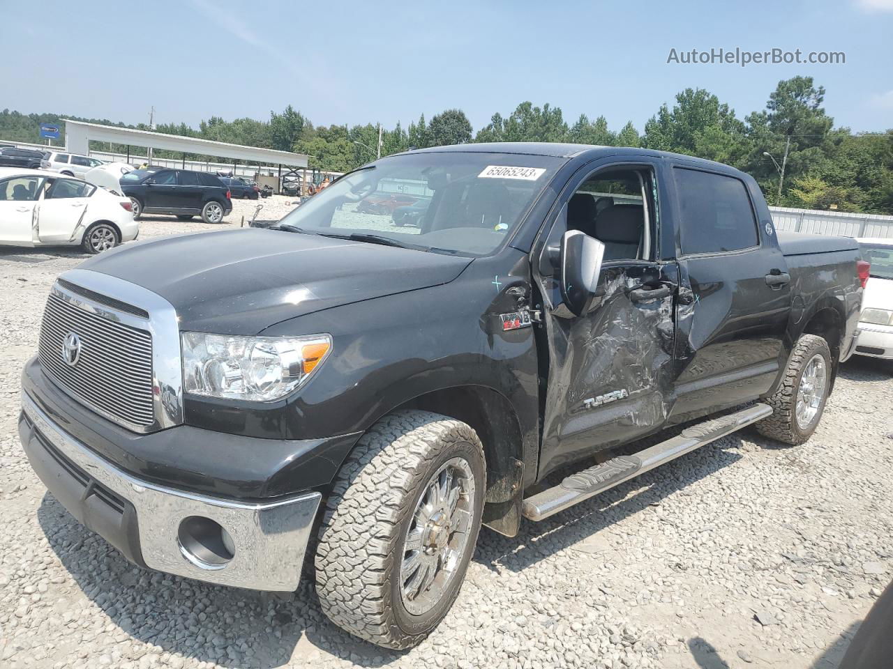 2012 Toyota Tundra Crewmax Sr5 Black vin: 5TFEY5F16CX132283