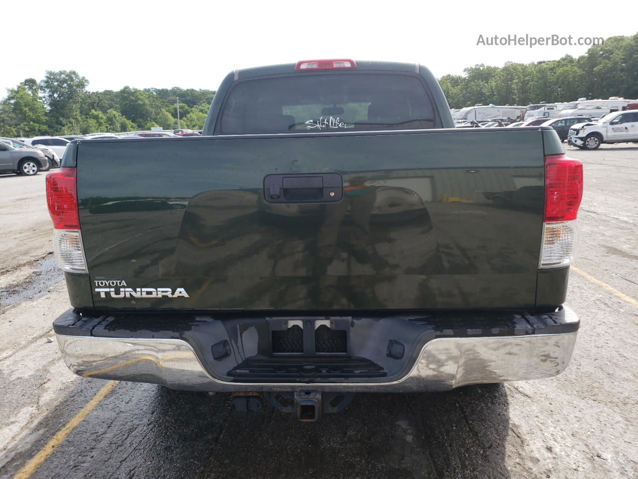 2012 Toyota Tundra Crewmax Sr5 Green vin: 5TFEY5F19CX128230