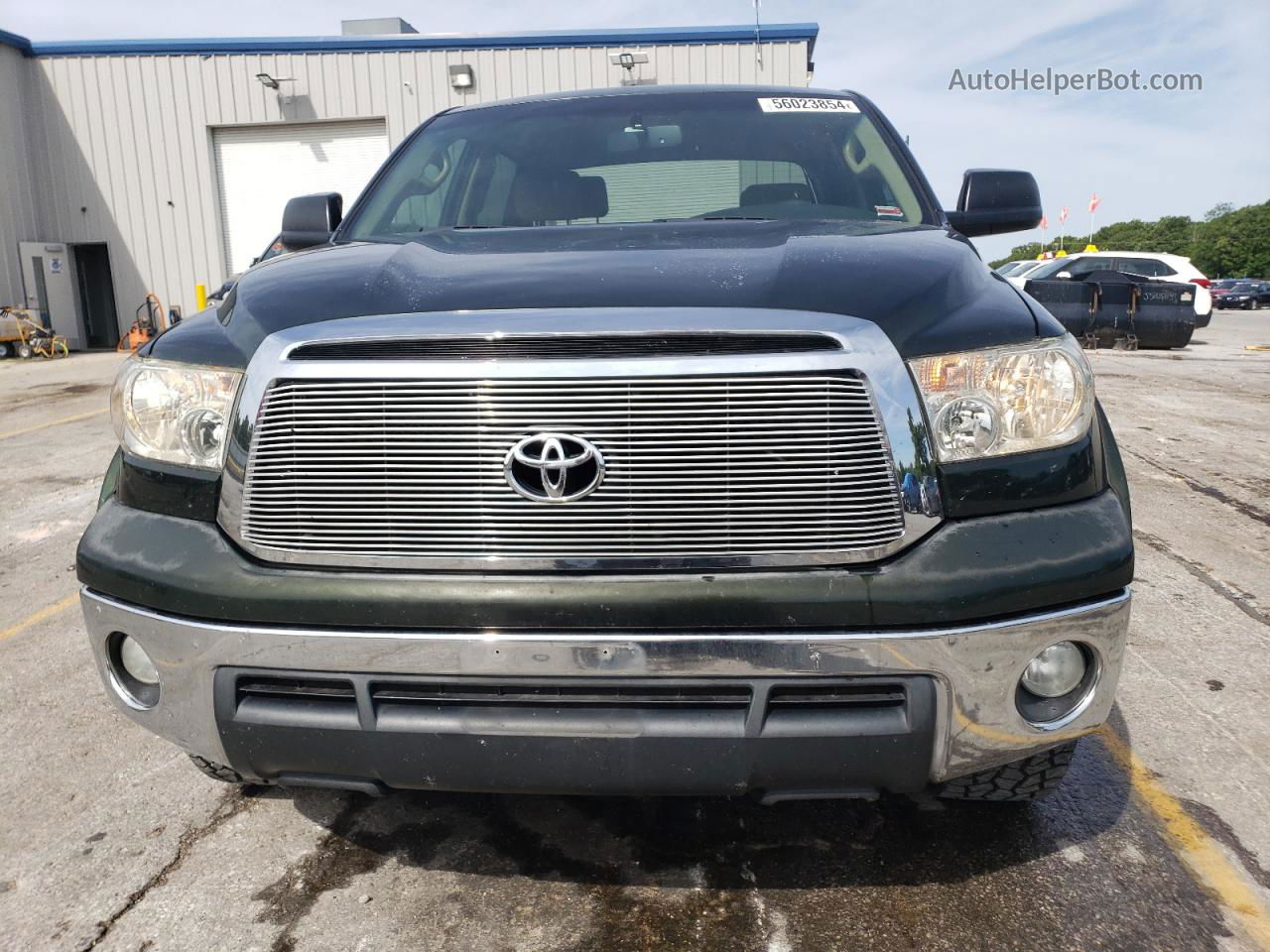 2012 Toyota Tundra Crewmax Sr5 Green vin: 5TFEY5F19CX128230