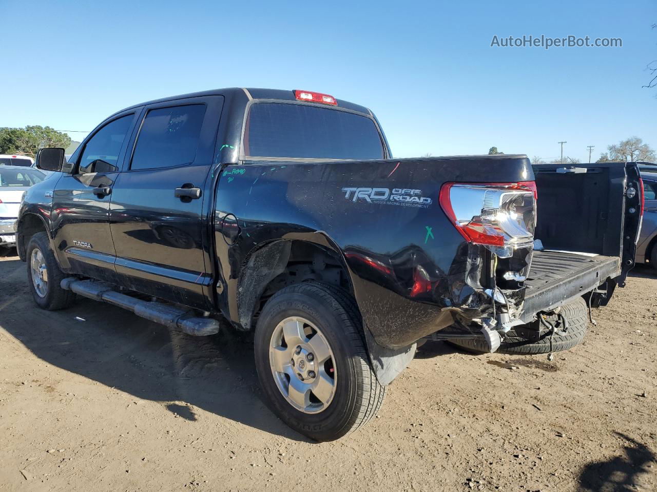 2012 Toyota Tundra Crewmax Sr5 Black vin: 5TFEY5F1XCX132433