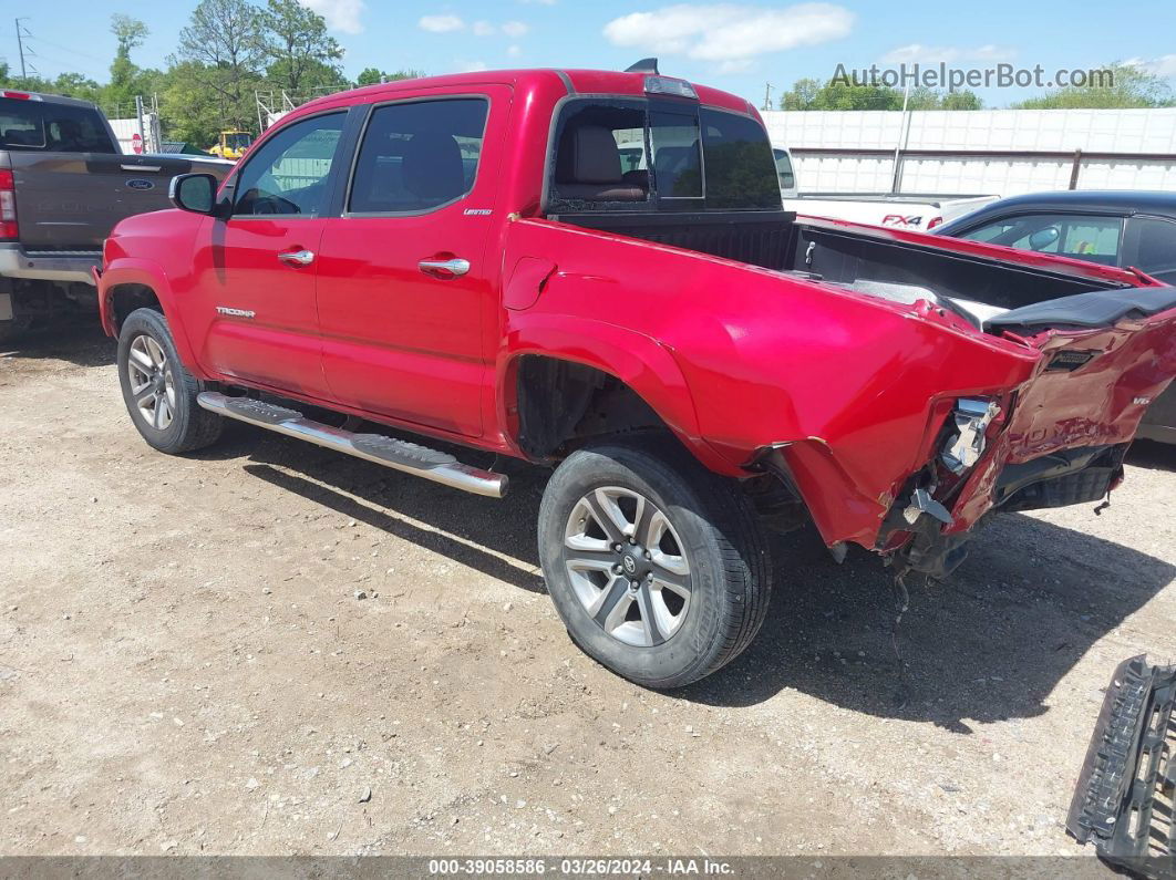 2017 Toyota Tacoma Limited Red vin: 5TFEZ5CN6HX040800