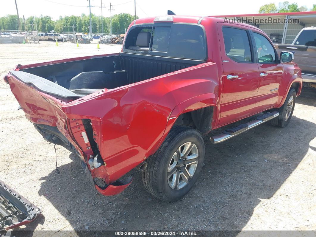 2017 Toyota Tacoma Limited Red vin: 5TFEZ5CN6HX040800