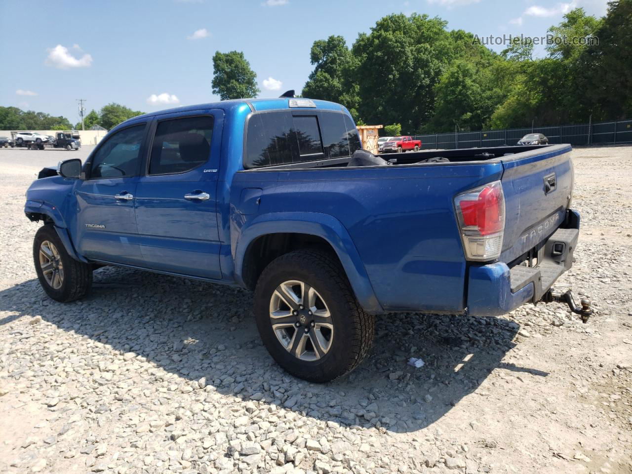 2017 Toyota Tacoma Double Cab Синий vin: 5TFEZ5CN7HX032852