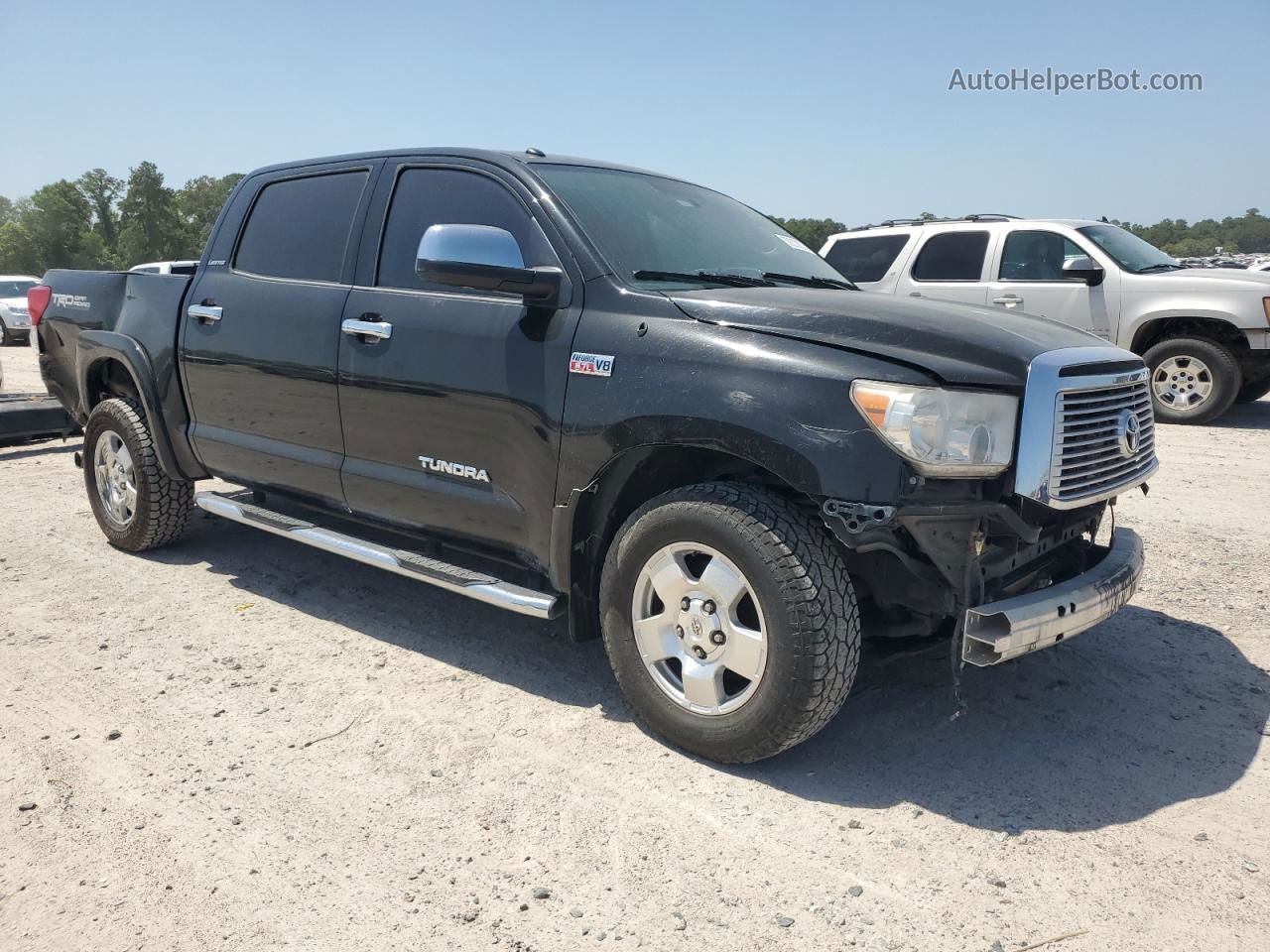 2012 Toyota Tundra Crewmax Limited Black vin: 5TFFY5F13CX130706