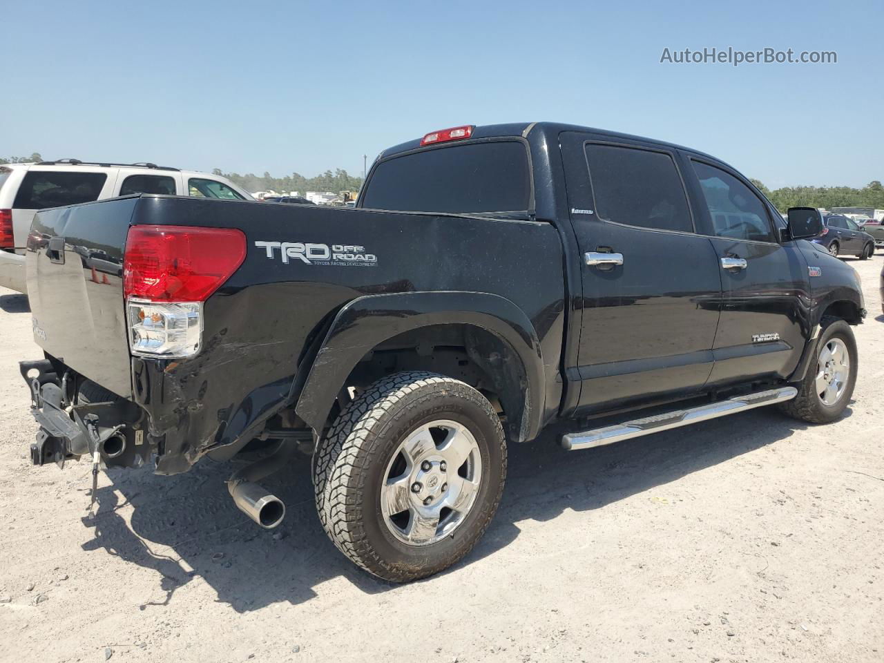 2012 Toyota Tundra Crewmax Limited Black vin: 5TFFY5F13CX130706