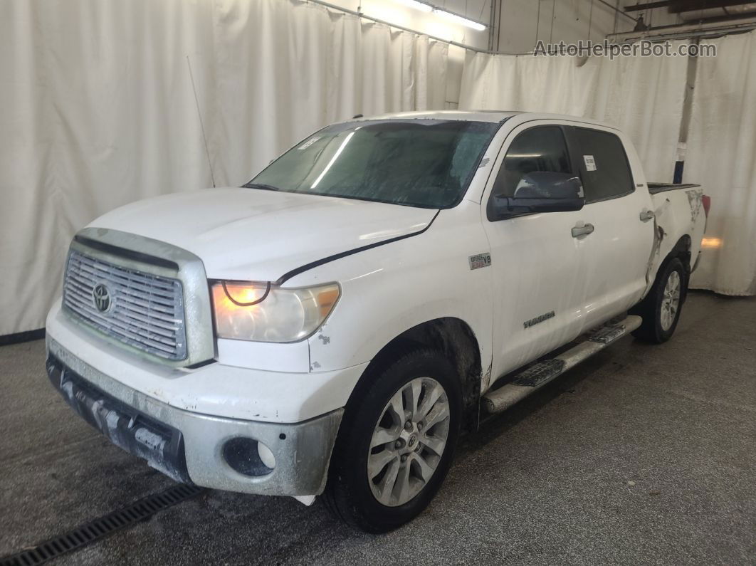 2012 Toyota Tundra Limited 5.7l V8 White vin: 5TFFY5F17CX127582