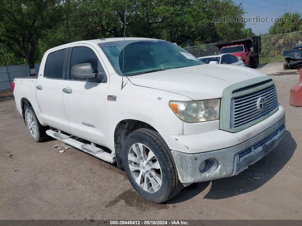 2012 Toyota Tundra Limited 5.7l V8 White vin: 5TFFY5F17CX127582