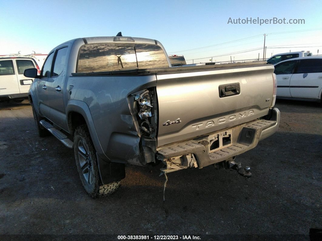 2017 Toyota Tacoma Limited Silver vin: 5TFGZ5AN0HX067955