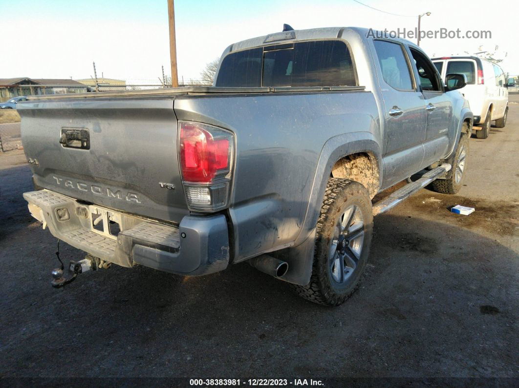 2017 Toyota Tacoma Limited Silver vin: 5TFGZ5AN0HX067955