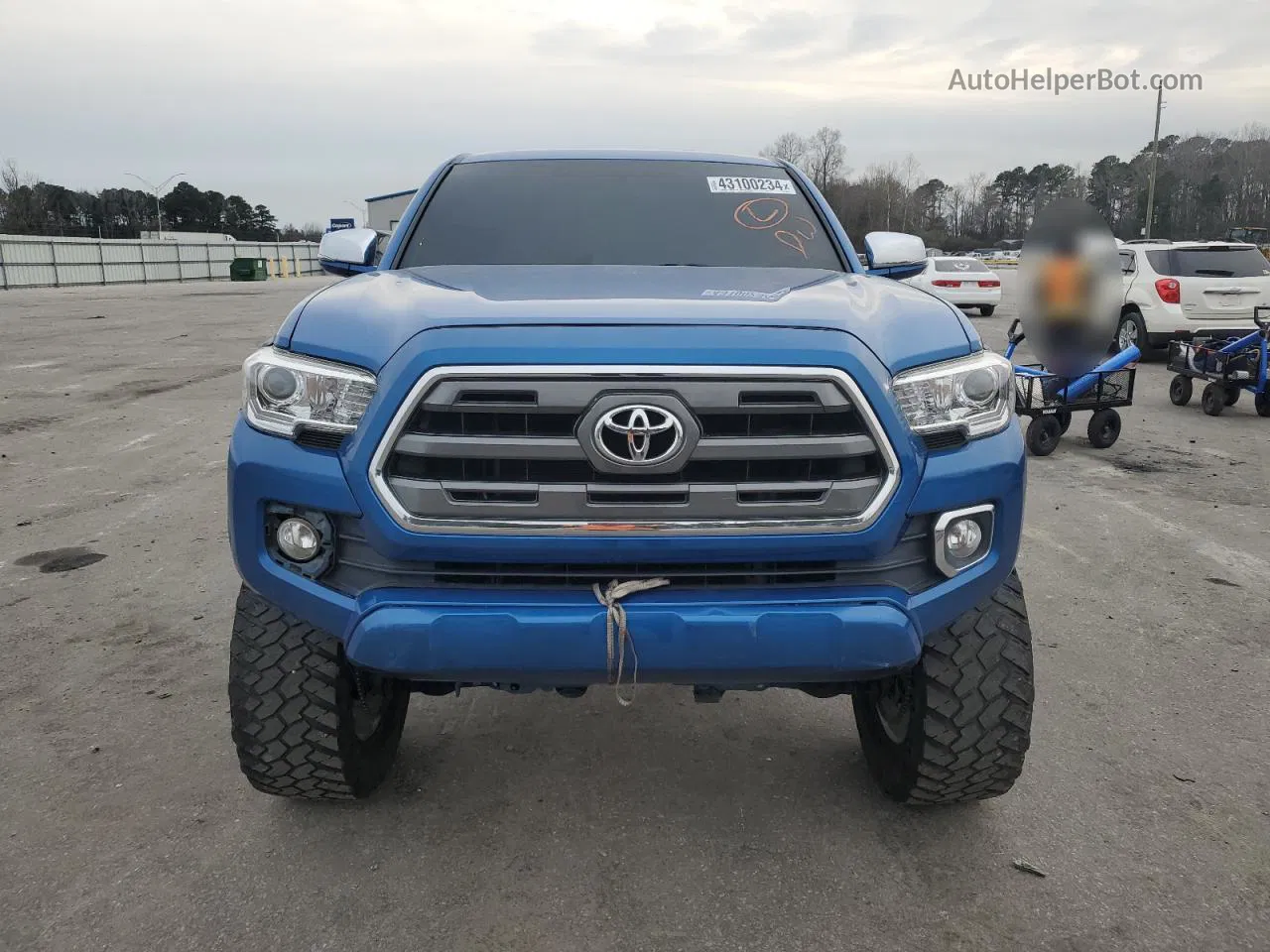 2017 Toyota Tacoma Double Cab Синий vin: 5TFGZ5AN6HX109982