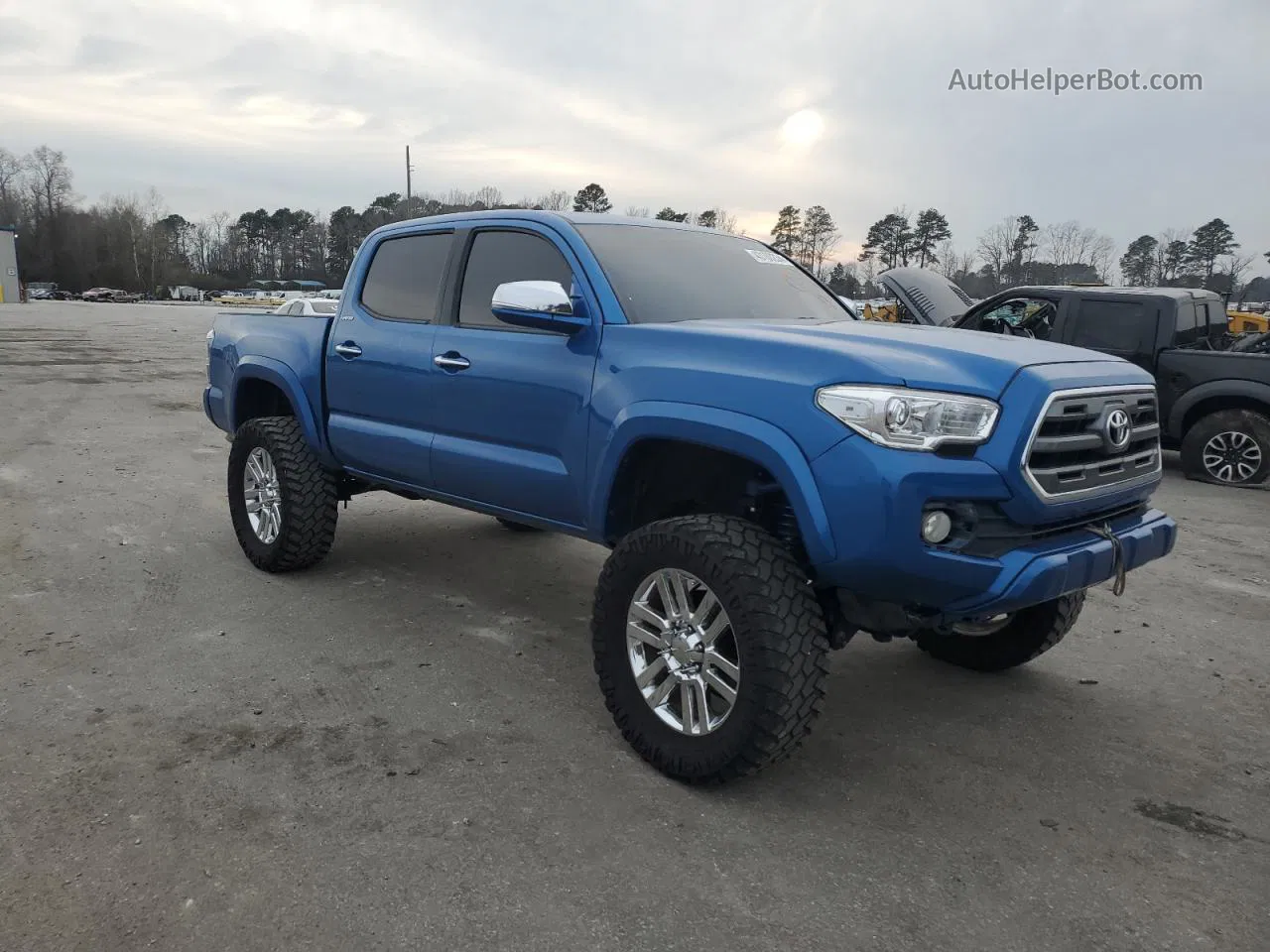 2017 Toyota Tacoma Double Cab Синий vin: 5TFGZ5AN6HX109982