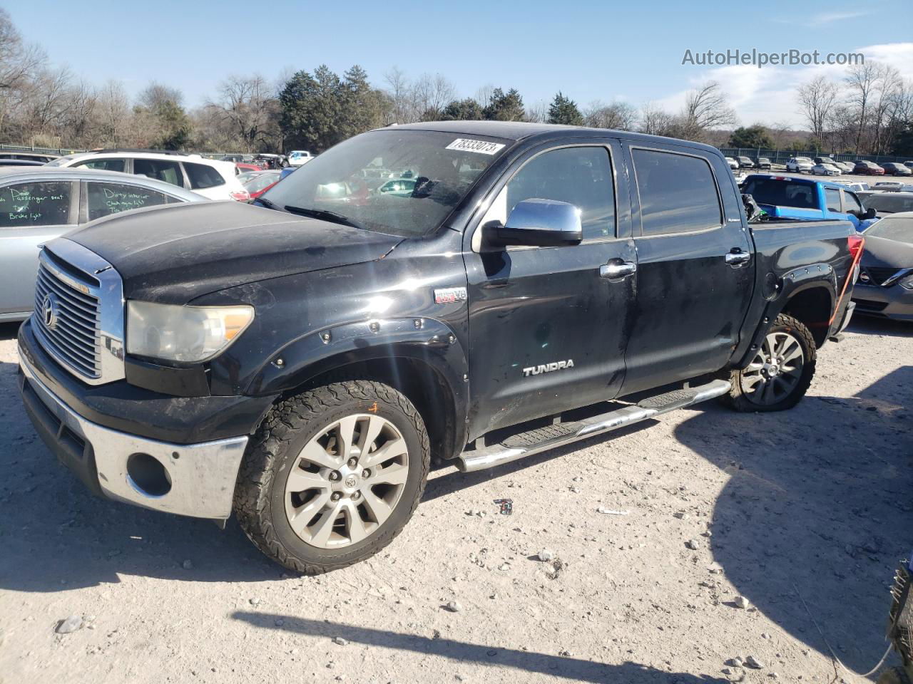 2012 Toyota Tundra Crewmax Limited Black vin: 5TFHW5F10CX254026