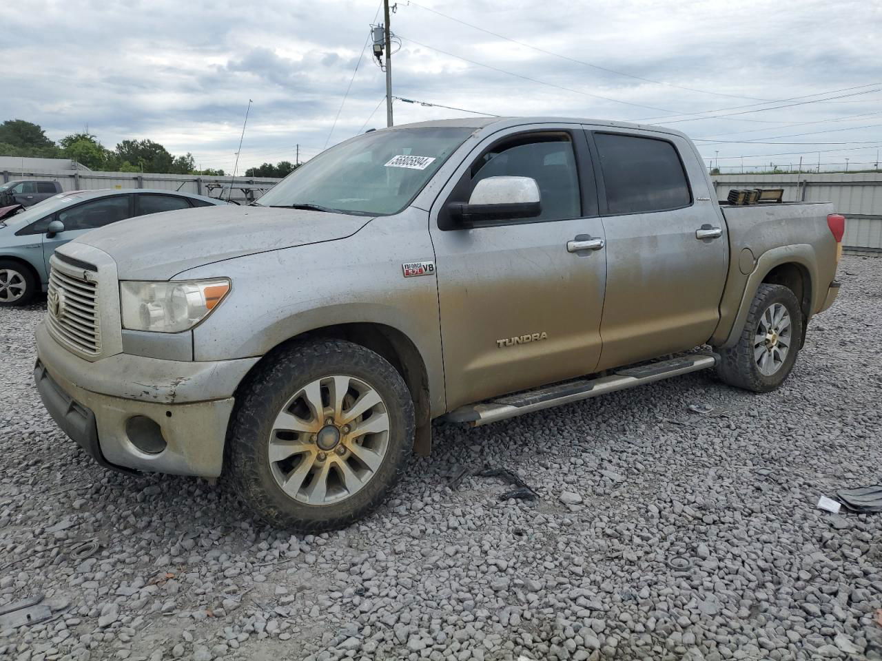 2012 Toyota Tundra Crewmax Limited Silver vin: 5TFHW5F18CX221002