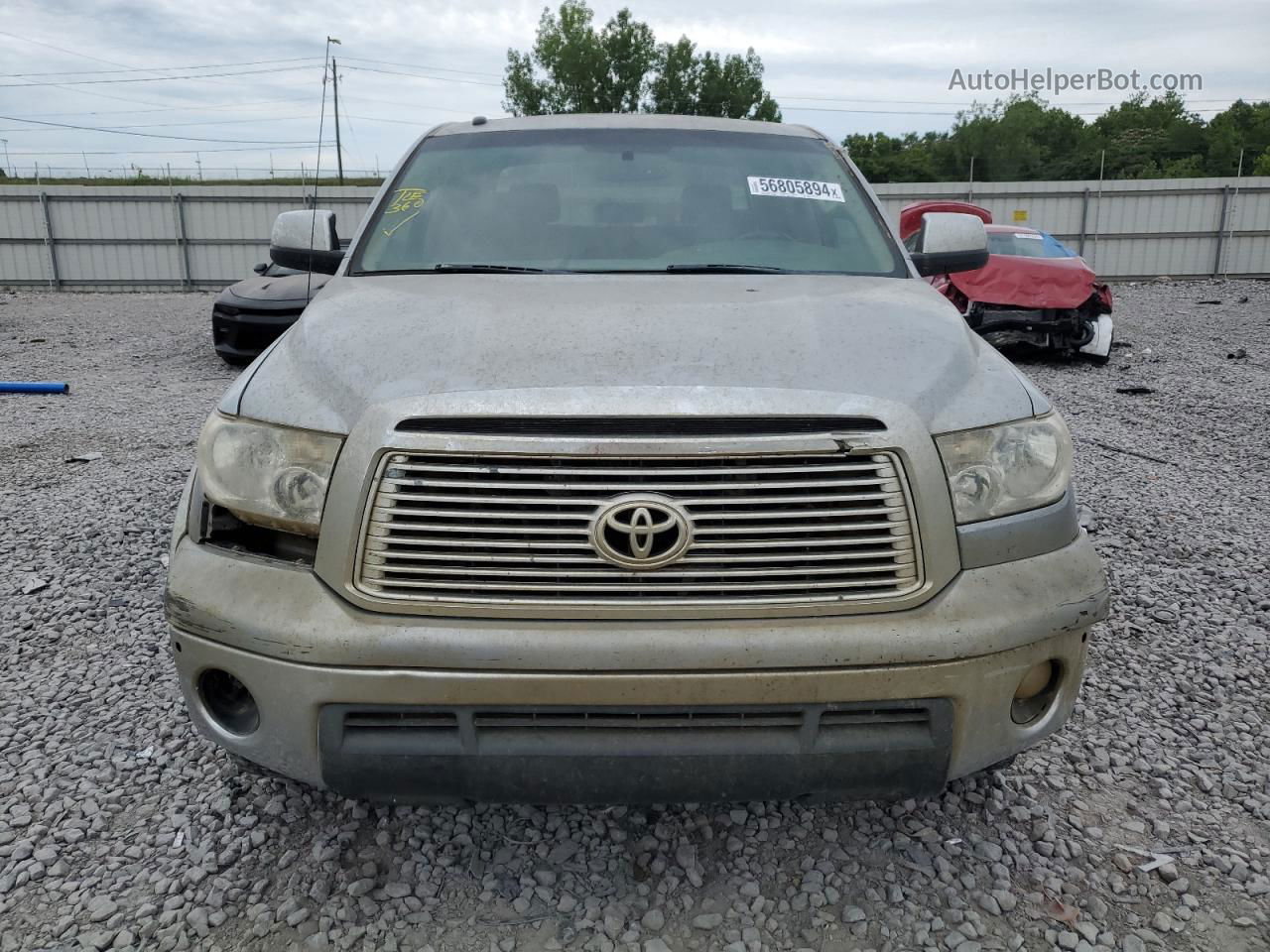 2012 Toyota Tundra Crewmax Limited Серебряный vin: 5TFHW5F18CX221002