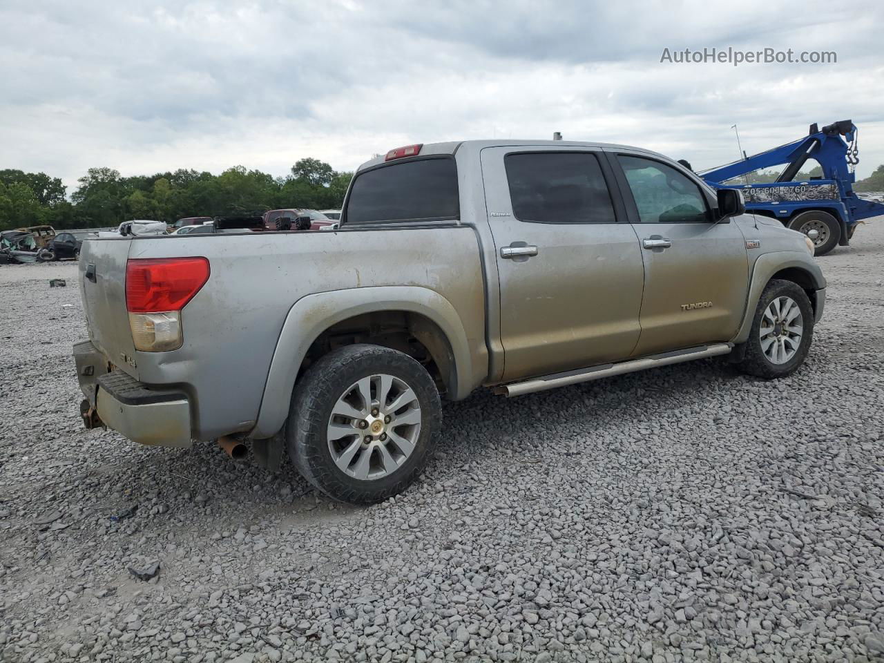 2012 Toyota Tundra Crewmax Limited Серебряный vin: 5TFHW5F18CX221002