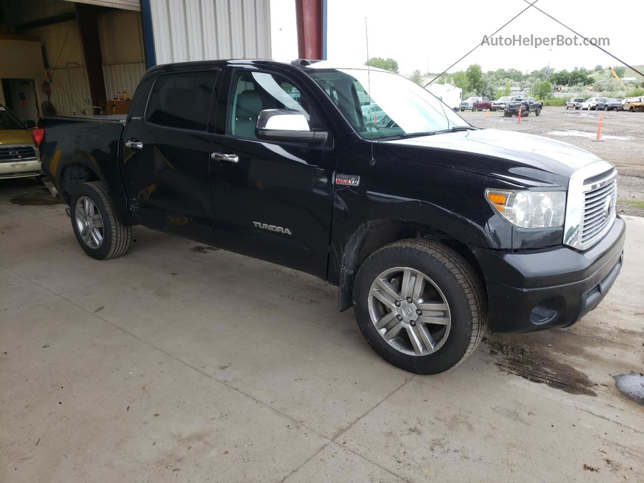 2012 Toyota Tundra Crewmax Limited Black vin: 5TFHW5F1XCX248816