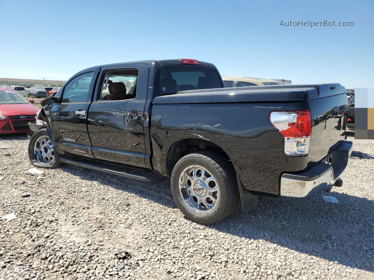 2012 Toyota Tundra Crewmax Limited Black vin: 5TFHY5F10CX255672