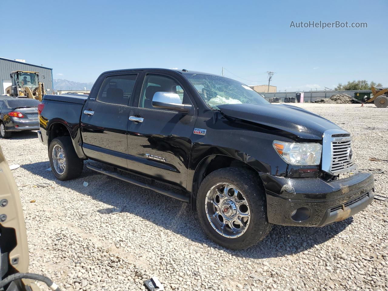 2012 Toyota Tundra Crewmax Limited Black vin: 5TFHY5F10CX255672