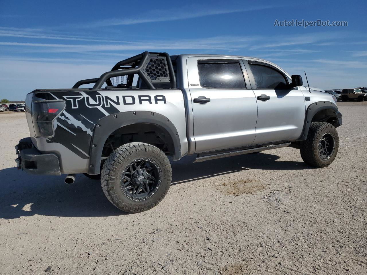 2012 Toyota Tundra Crewmax Limited Silver vin: 5TFHY5F12CX264681