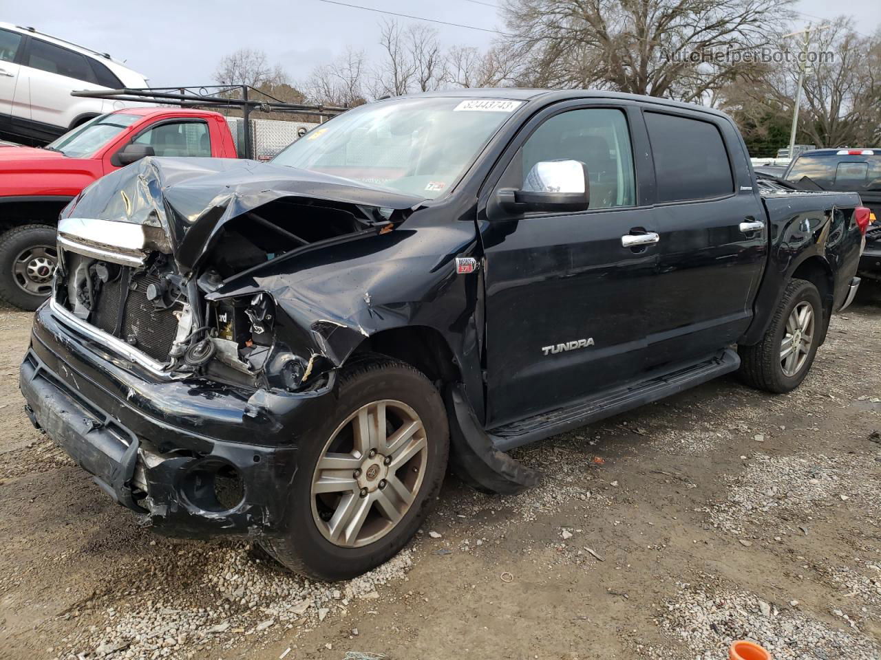 2012 Toyota Tundra Crewmax Limited Black vin: 5TFHY5F13CX232077