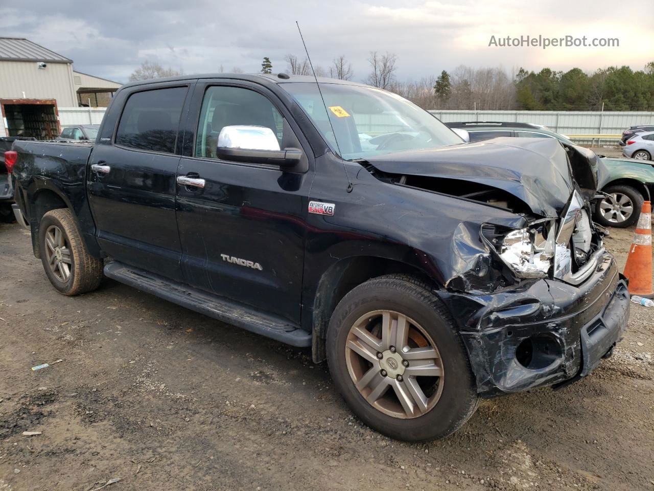 2012 Toyota Tundra Crewmax Limited Black vin: 5TFHY5F13CX232077