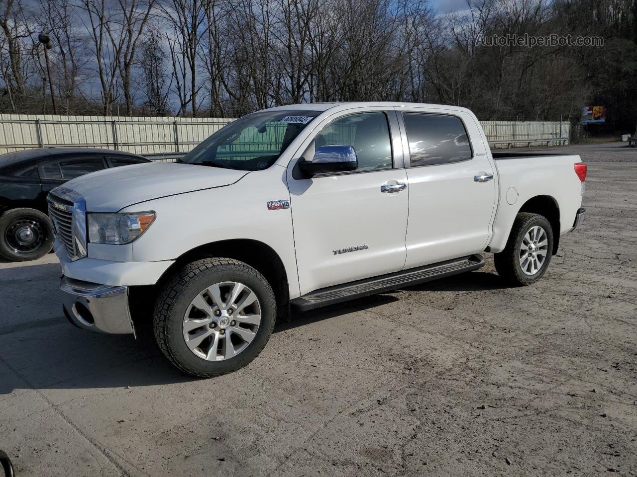 2012 Toyota Tundra Crewmax Limited White vin: 5TFHY5F14CX223825