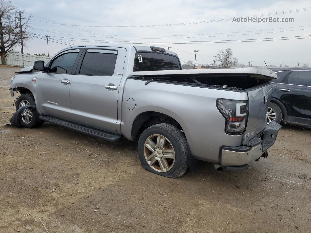 2012 Toyota Tundra Crewmax Limited Silver vin: 5TFHY5F1XCX216359