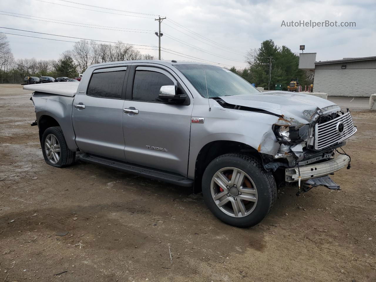 2012 Toyota Tundra Crewmax Limited Silver vin: 5TFHY5F1XCX216359