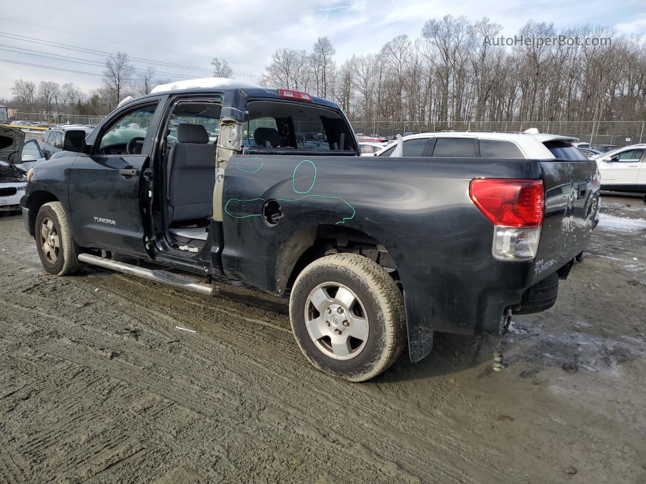 2012 Toyota Tundra Double Cab Sr5 Black vin: 5TFRM5F11CX043931