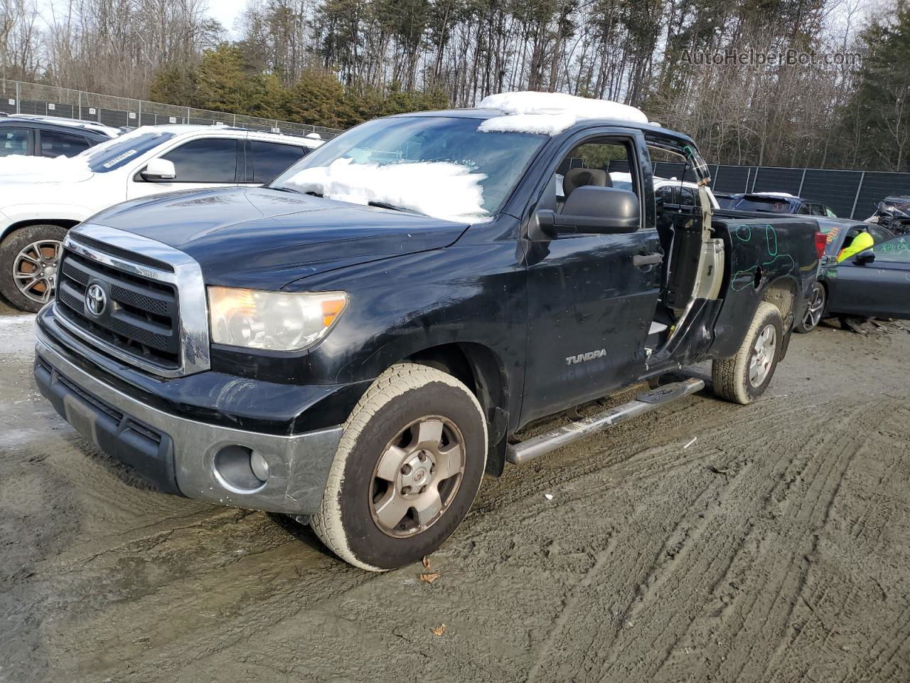 2012 Toyota Tundra Double Cab Sr5 Black vin: 5TFRM5F11CX043931