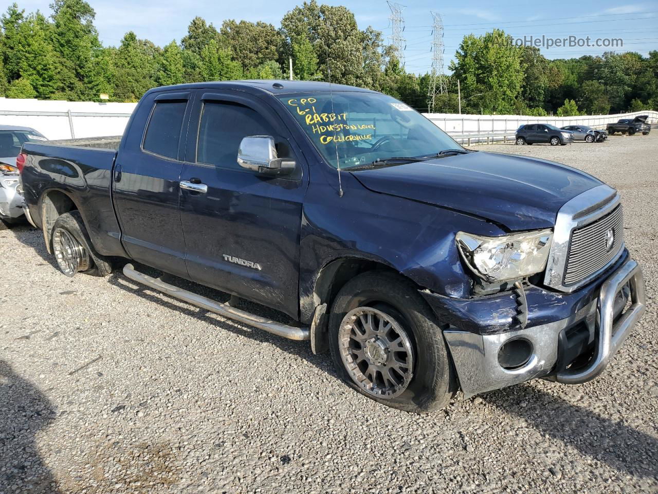 2012 Toyota Tundra Double Cab Sr5 Blue vin: 5TFRM5F11CX047543