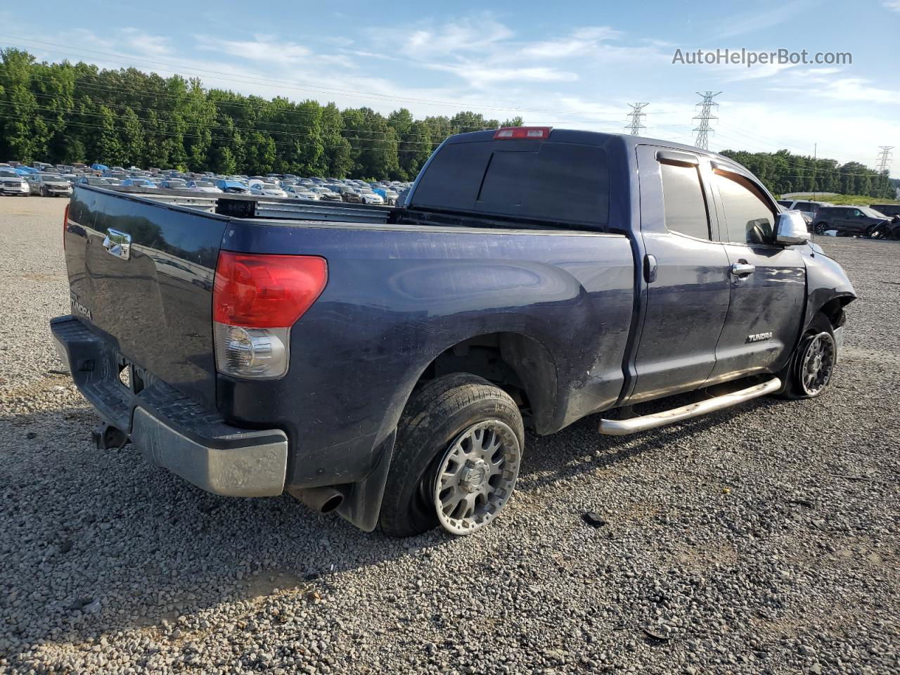 2012 Toyota Tundra Double Cab Sr5 Blue vin: 5TFRM5F11CX047543