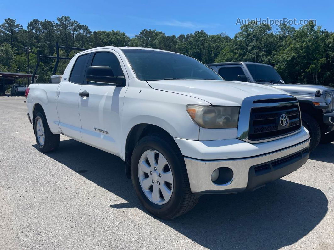 2012 Toyota Tundra Double Cab Sr5 White vin: 5TFRM5F12CX037507