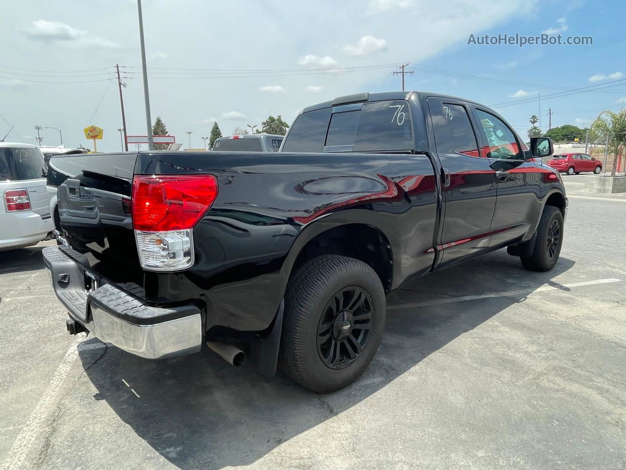 2012 Toyota Tundra Double Cab Sr5 Black vin: 5TFRM5F12CX041198