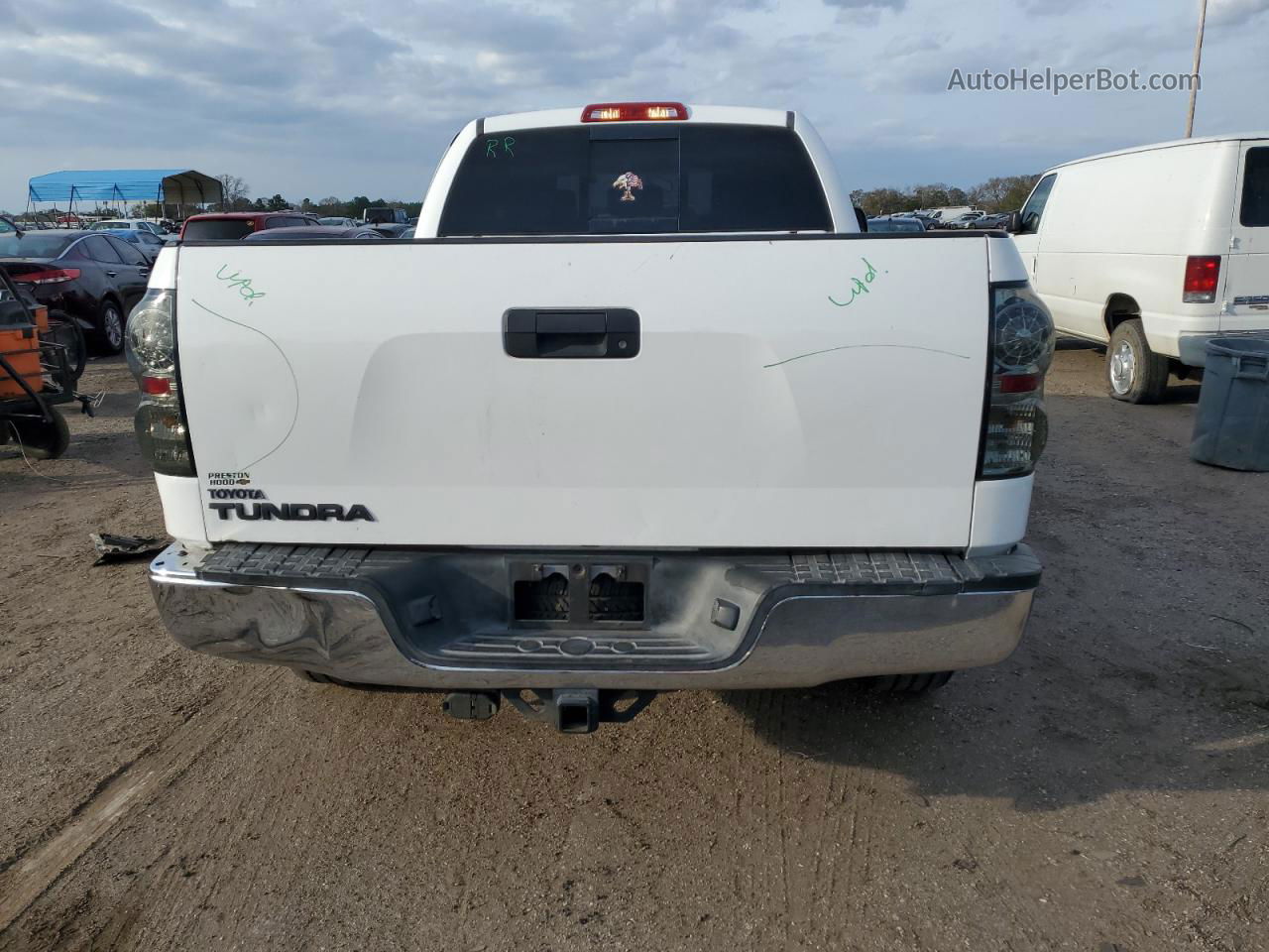 2012 Toyota Tundra Double Cab Sr5 White vin: 5TFRM5F13CX045048