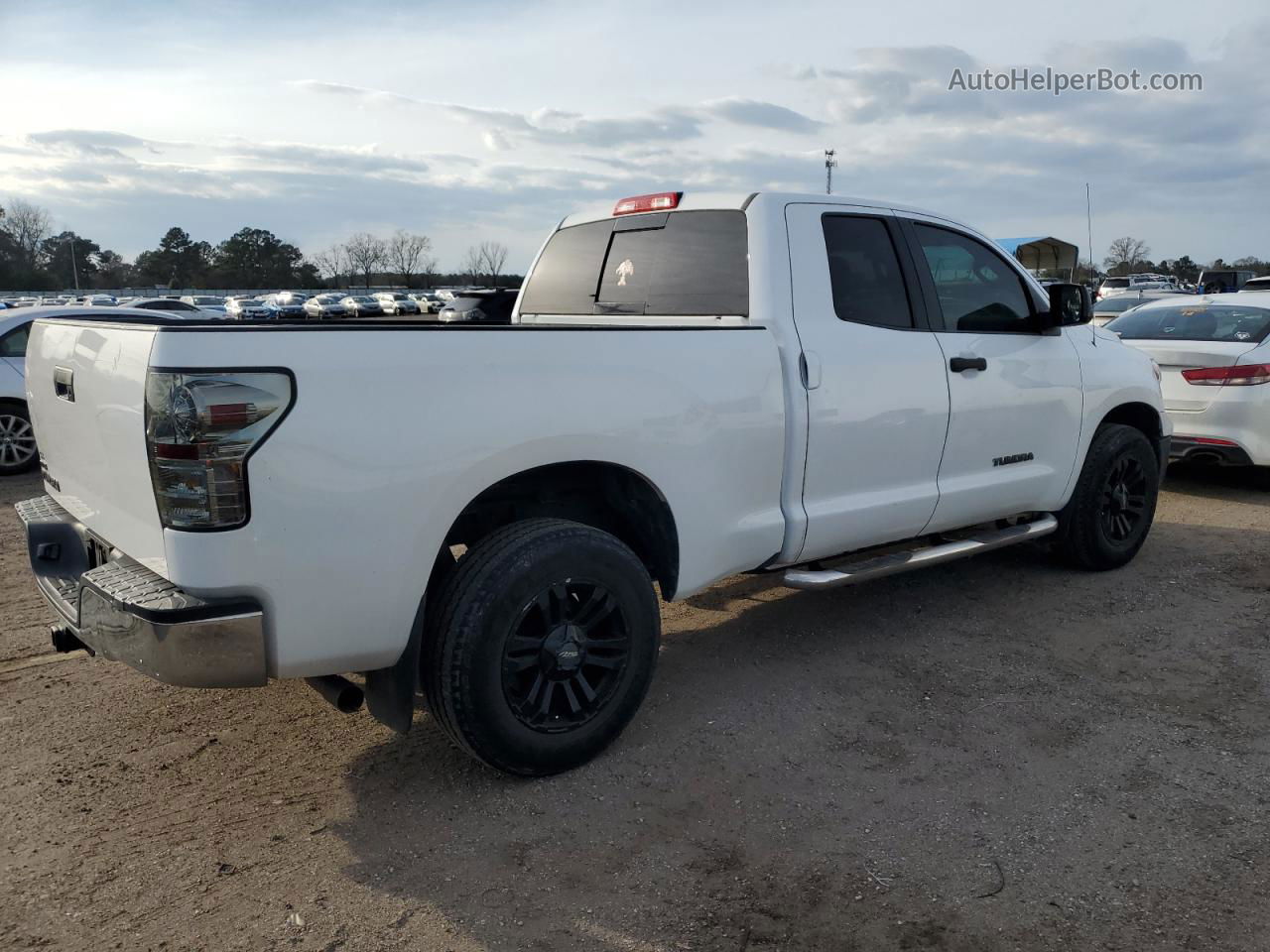 2012 Toyota Tundra Double Cab Sr5 White vin: 5TFRM5F13CX045048