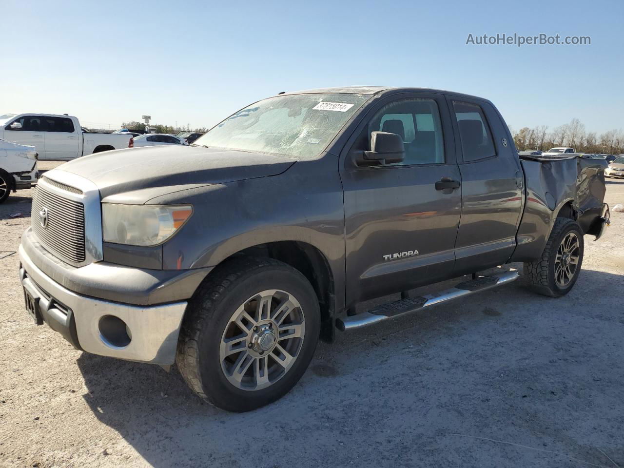 2012 Toyota Tundra Double Cab Sr5 Gray vin: 5TFRM5F14CX048668