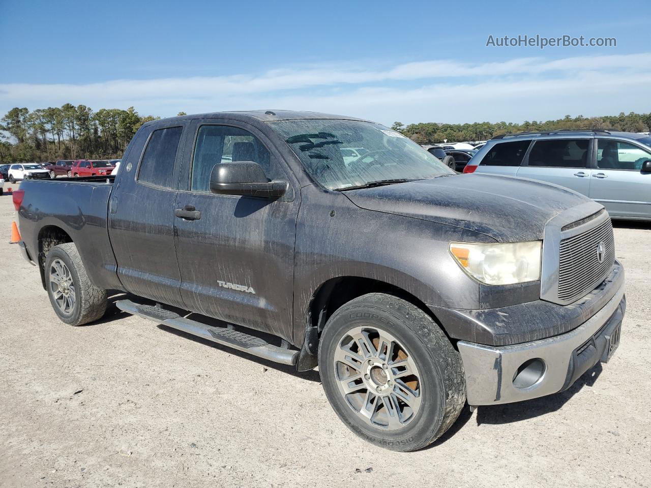 2012 Toyota Tundra Double Cab Sr5 Gray vin: 5TFRM5F14CX048668