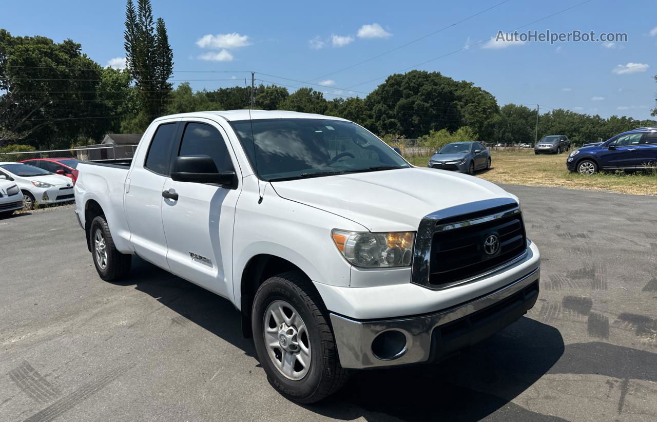 2012 Toyota Tundra Double Cab Sr5 White vin: 5TFRM5F18CX050911