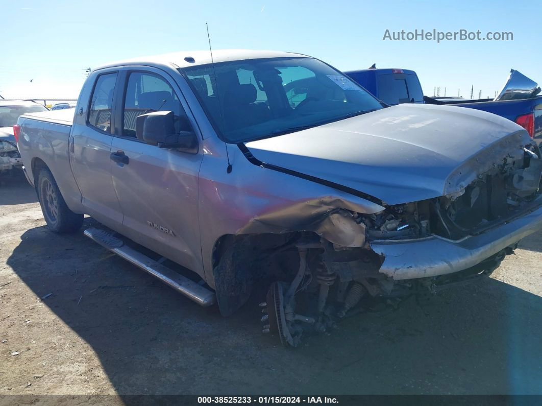 2012 Toyota Tundra Double Cab Sr5 Silver vin: 5TFRM5F19CX046057