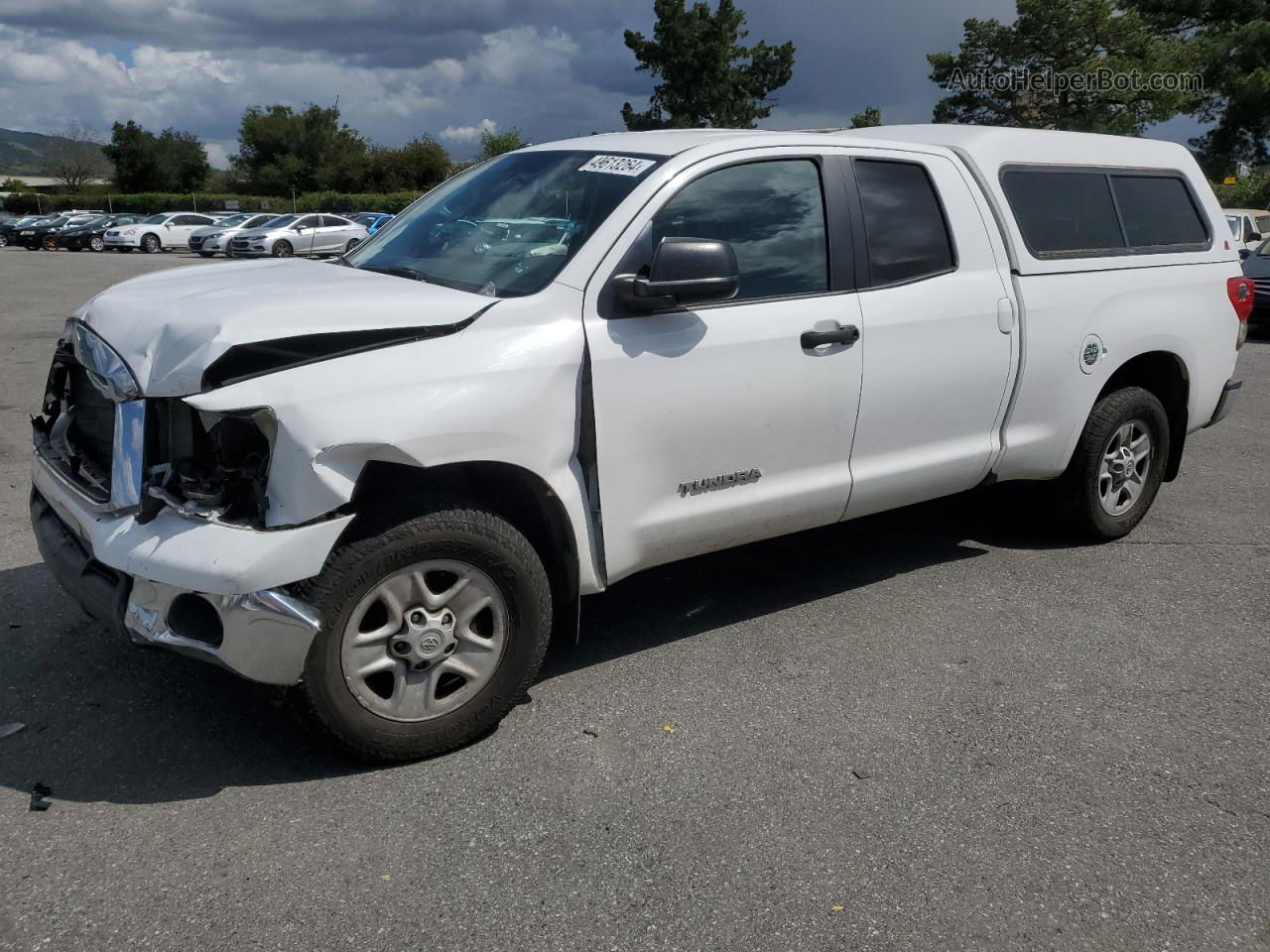 2012 Toyota Tundra Double Cab Sr5 White vin: 5TFRM5F19CX049685