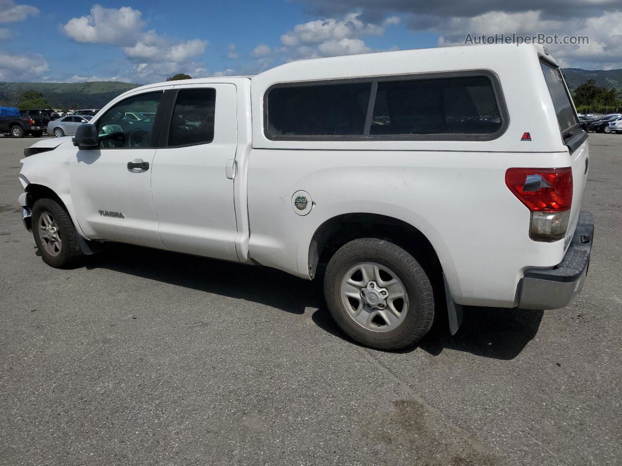 2012 Toyota Tundra Double Cab Sr5 White vin: 5TFRM5F19CX049685