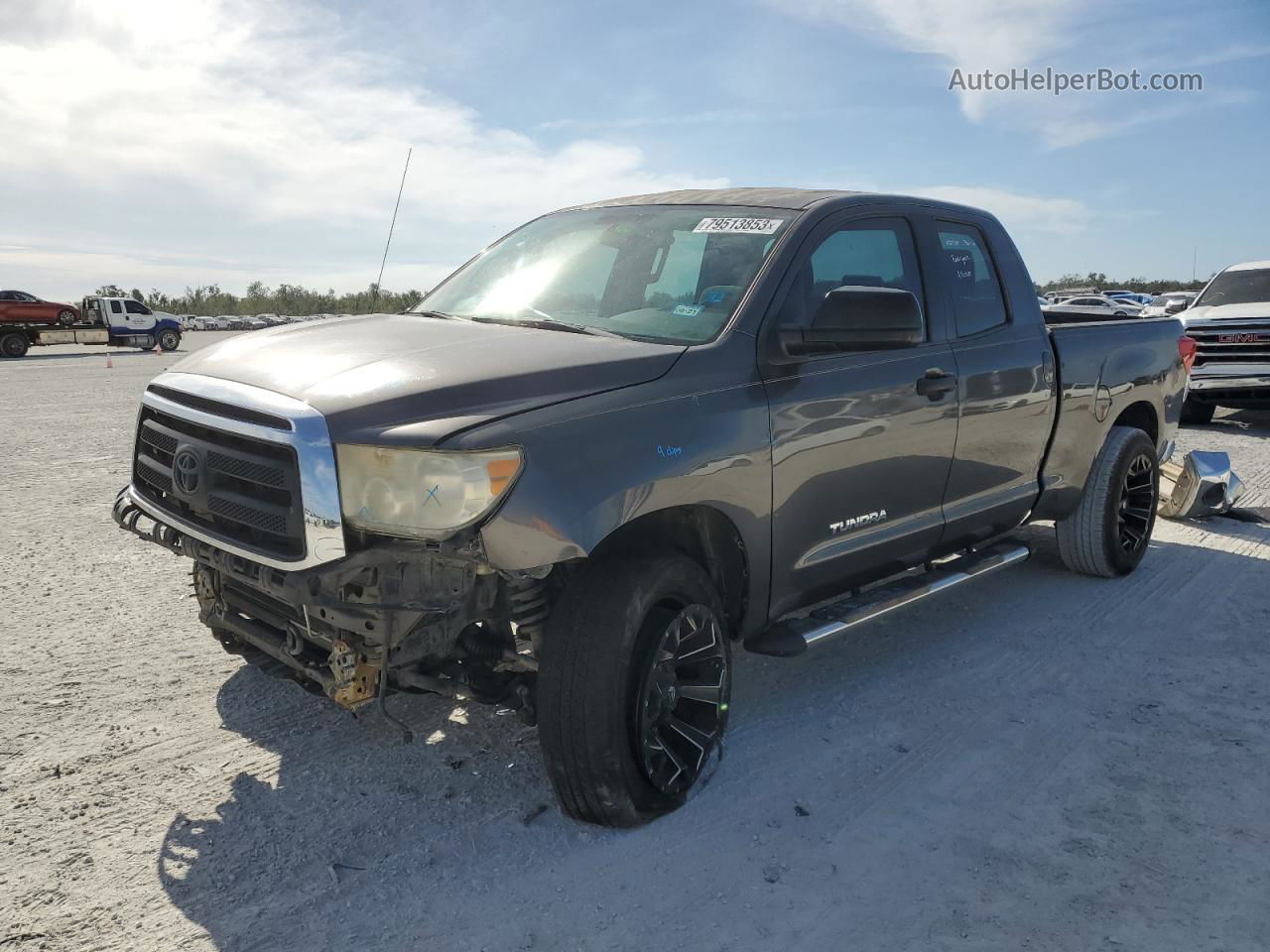 2012 Toyota Tundra Double Cab Sr5 Gray vin: 5TFRM5F19CX050108