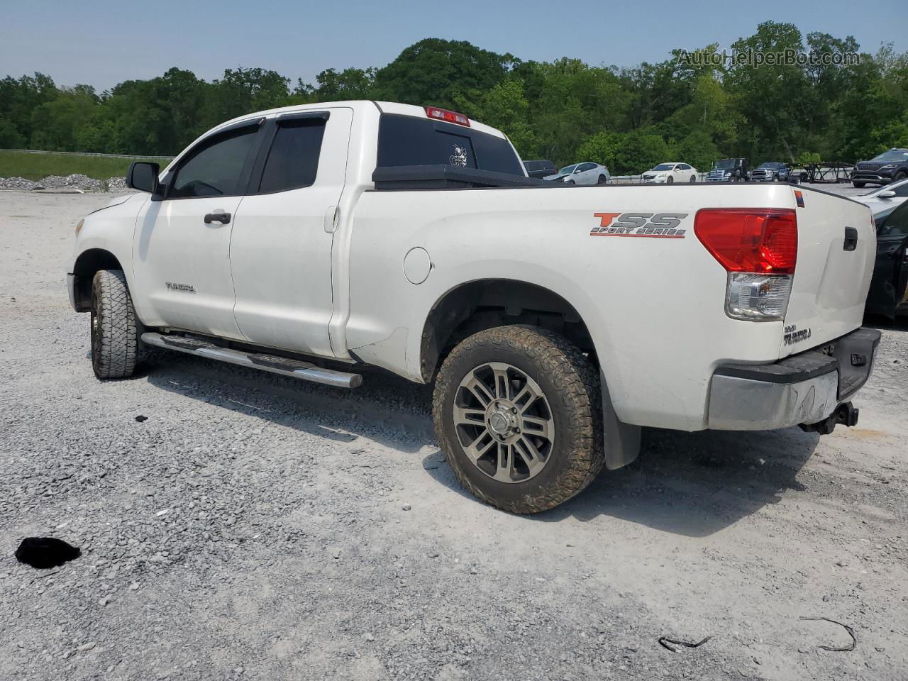 2012 Toyota Tundra Double Cab Sr5 White vin: 5TFRM5F1XCX047346