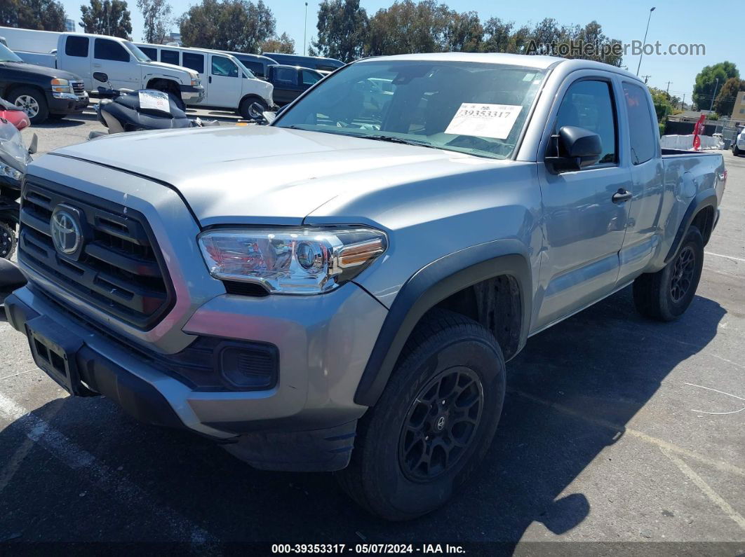 2019 Toyota Tacoma Sr Серый vin: 5TFRX5GN0KX153229