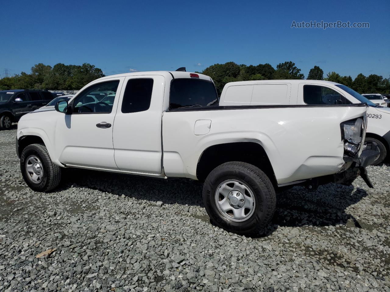 2020 Toyota Tacoma Access Cab White vin: 5TFRX5GN0LX179086